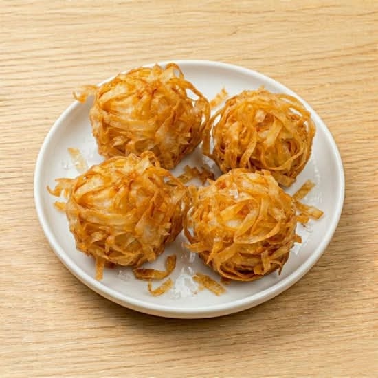 Crispy Fried Shrimp Balls / 金絲蝦丸